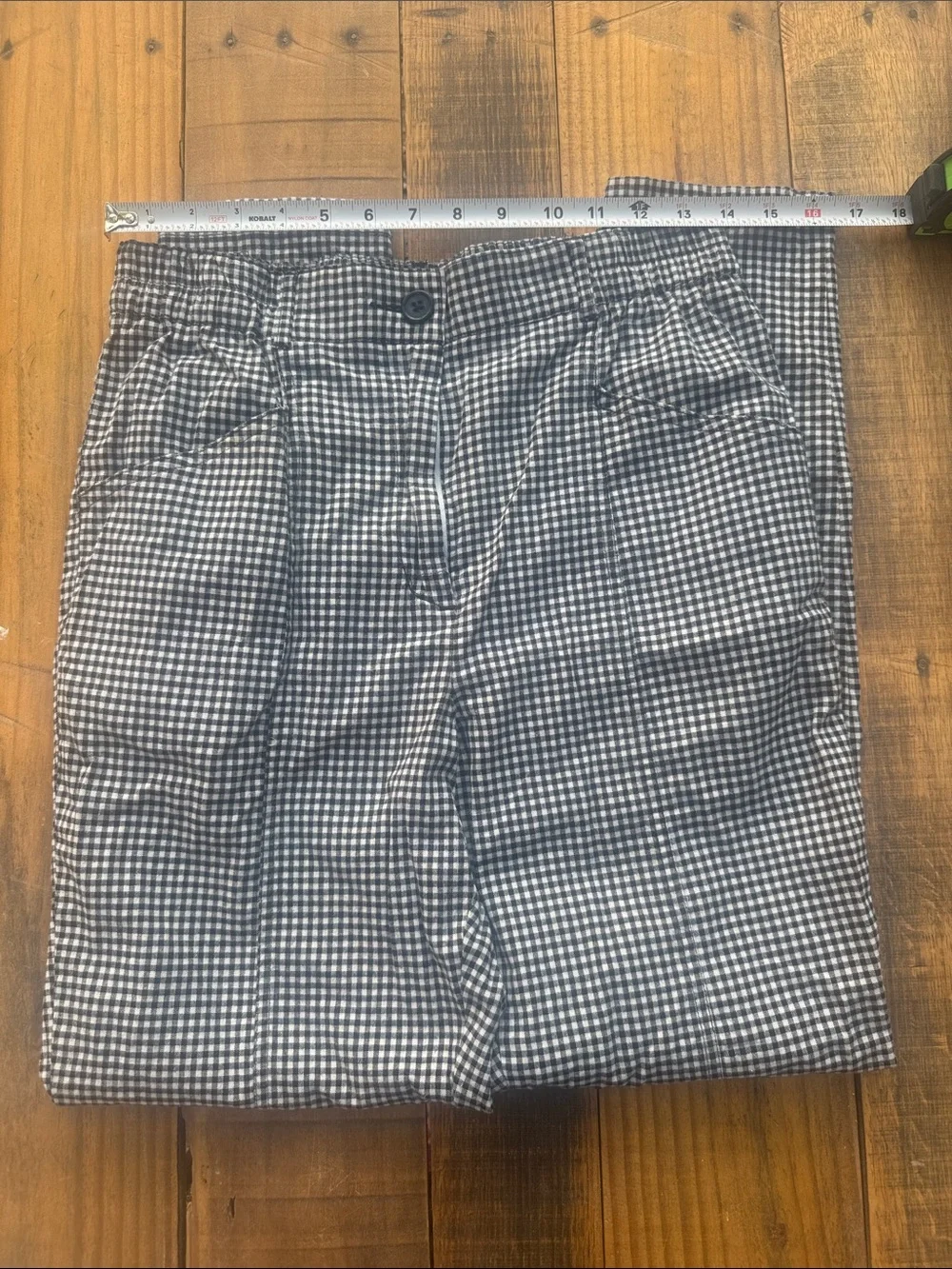 Urban Outfitters Black & White Houndstooth Straight-Leg Pants